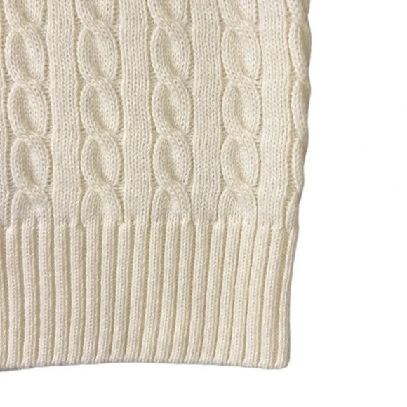 Moda International Cable Knit Wool Blend Turtleneck Sweater Women’s Size Medium - Picture 9 of 11